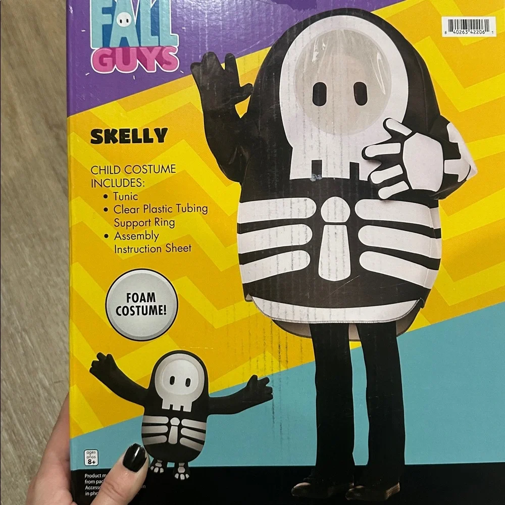Fall Guys Skelly Boys Costume m-xl